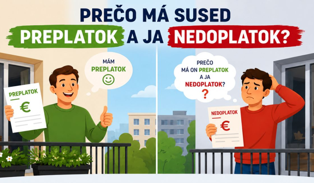 Prečo má sused preplatok a ja nedoplatok?